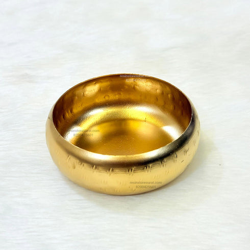 Round Metal Urli Bowl Candle - C